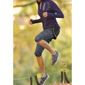Athleta Prevail Ruffle Zip Front Jacket XXS